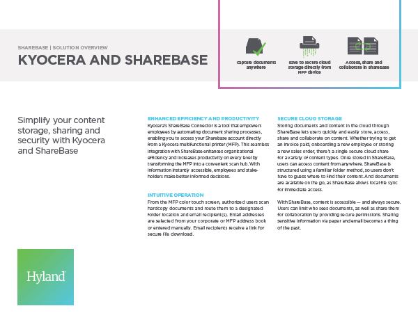 ShareBase Kyocera Solution Overview Software Document Management Thumb, Compucharts, Medina, OH, Ohio, Authorized, Copystar, Kyocera