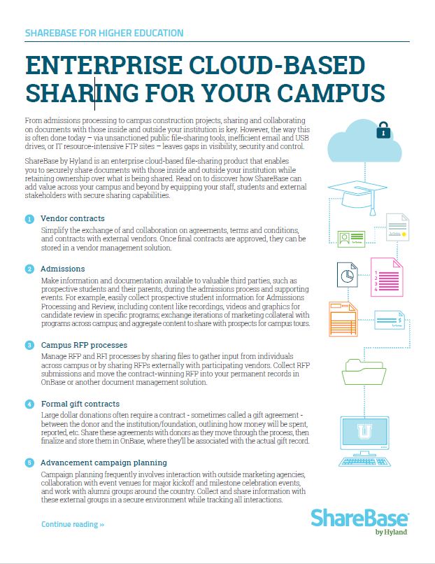 Solutions ShareBase For Higher Education Kyocera Software Document Management Thumb, Compucharts, Medina, OH, Ohio, Authorized, Copystar, Kyocera