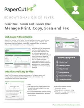Education Flyer Cover, Papercut MF, Compucharts, Medina, OH, Ohio, Authorized, Copystar, Kyocera