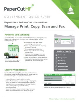 Government Flyer Cover, Papercut MF, Compucharts, Medina, OH, Ohio, Authorized, Copystar, Kyocera