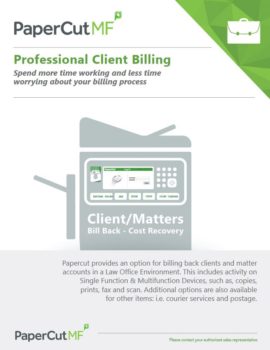 Professional Client Billing Cover, Papercut MF, Compucharts, Medina, OH, Ohio, Authorized, Copystar, Kyocera
